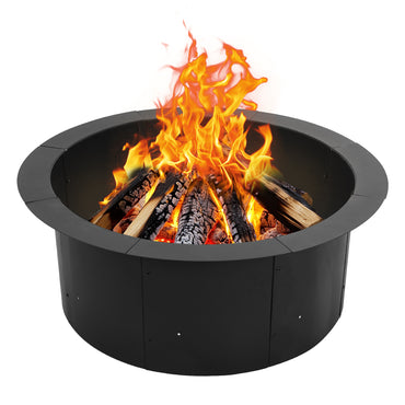 36 inch Metal Fire Pit Ring, Large Portable Outdoor Firepit - Aoodor