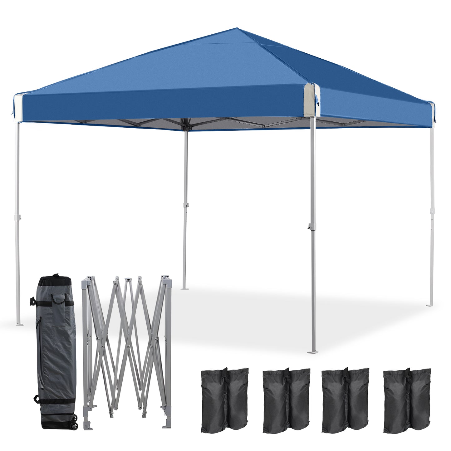10x10/12x12 ft. Pop Up Canopy Tent with Roller Bag