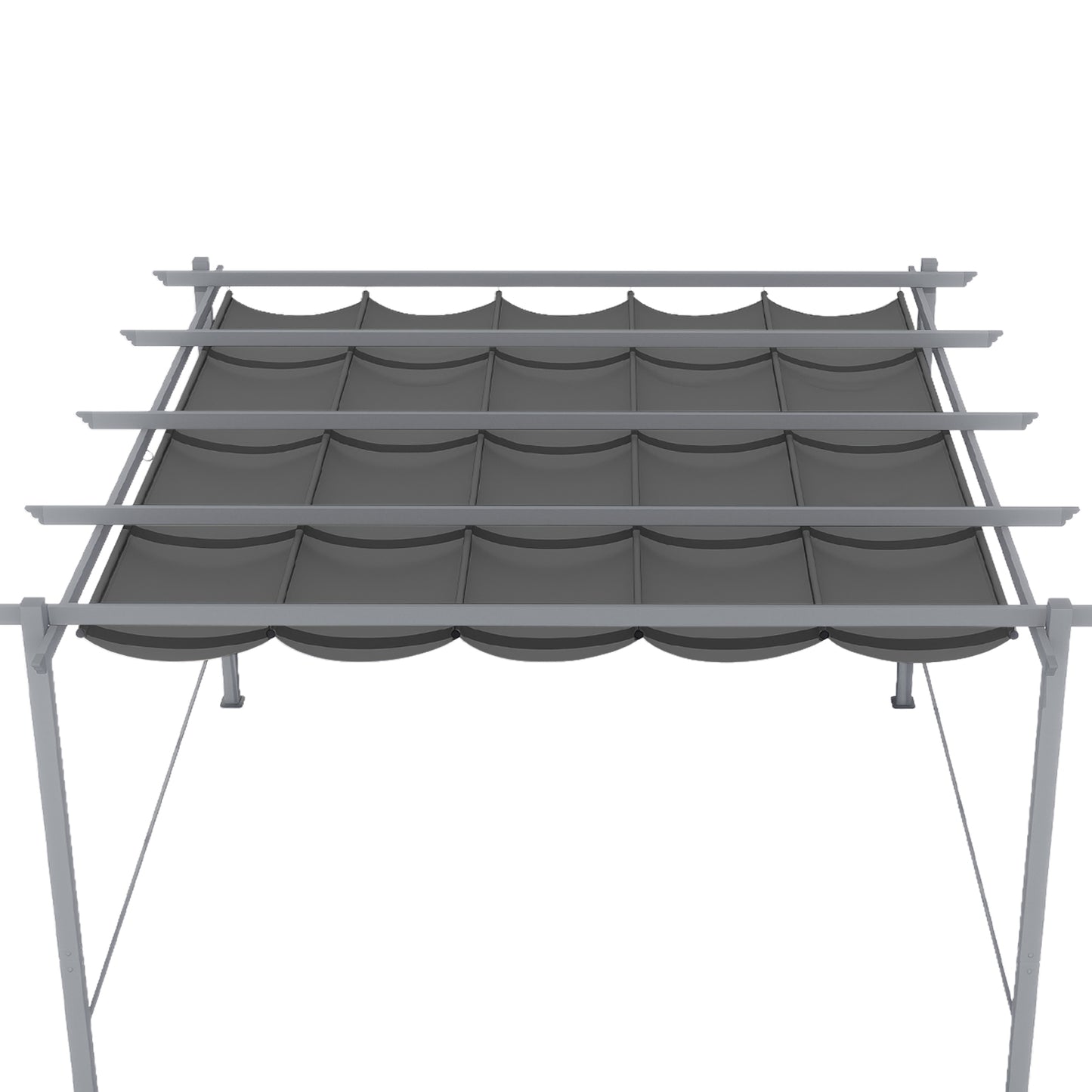 Pergola Replacement Canopy - Retractable Sun Shade Cover with Water-Resistant & UPF 50+ UV Blocking for Outdoor Patio