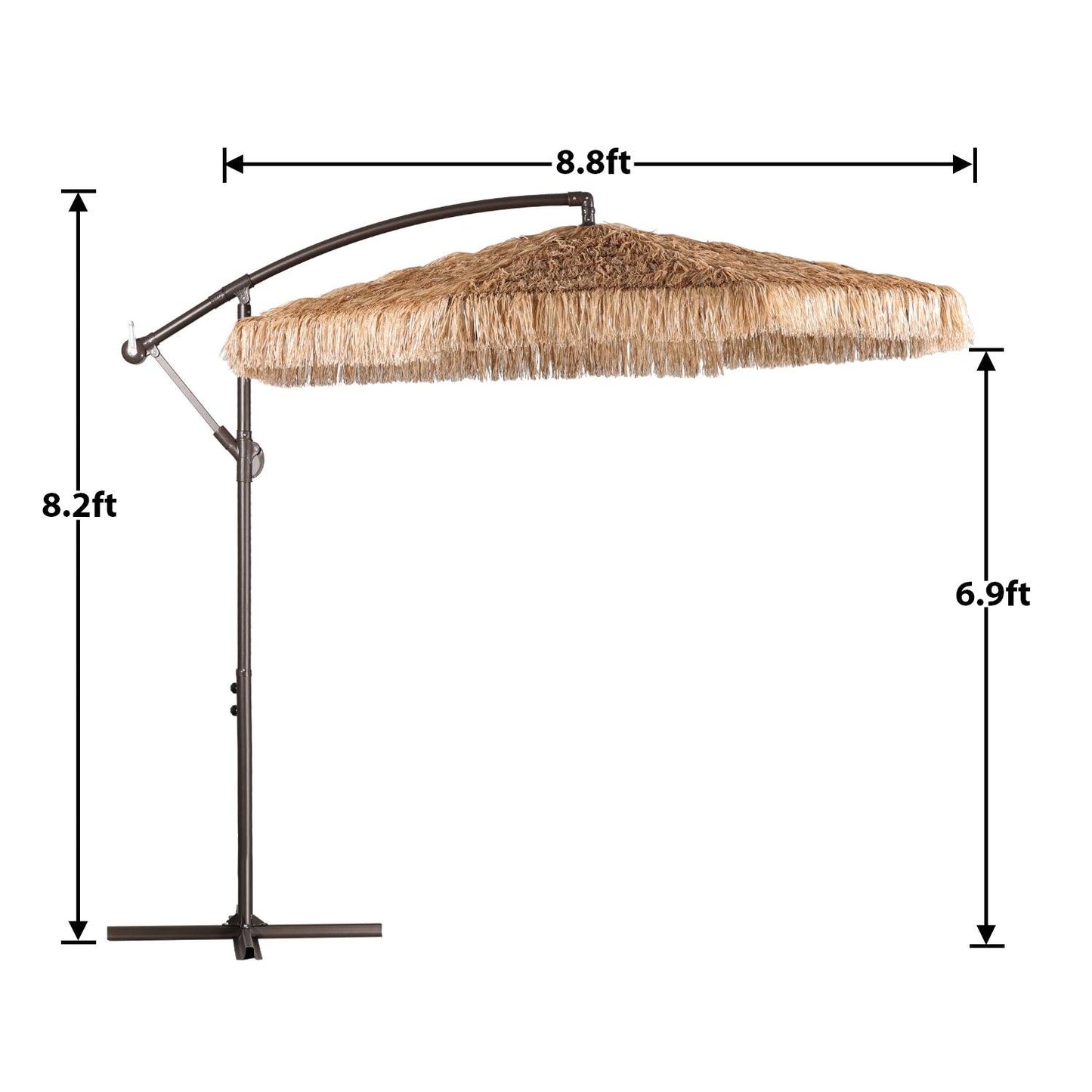 Grand Patio Thatched Tiki Umbrella (No Base)