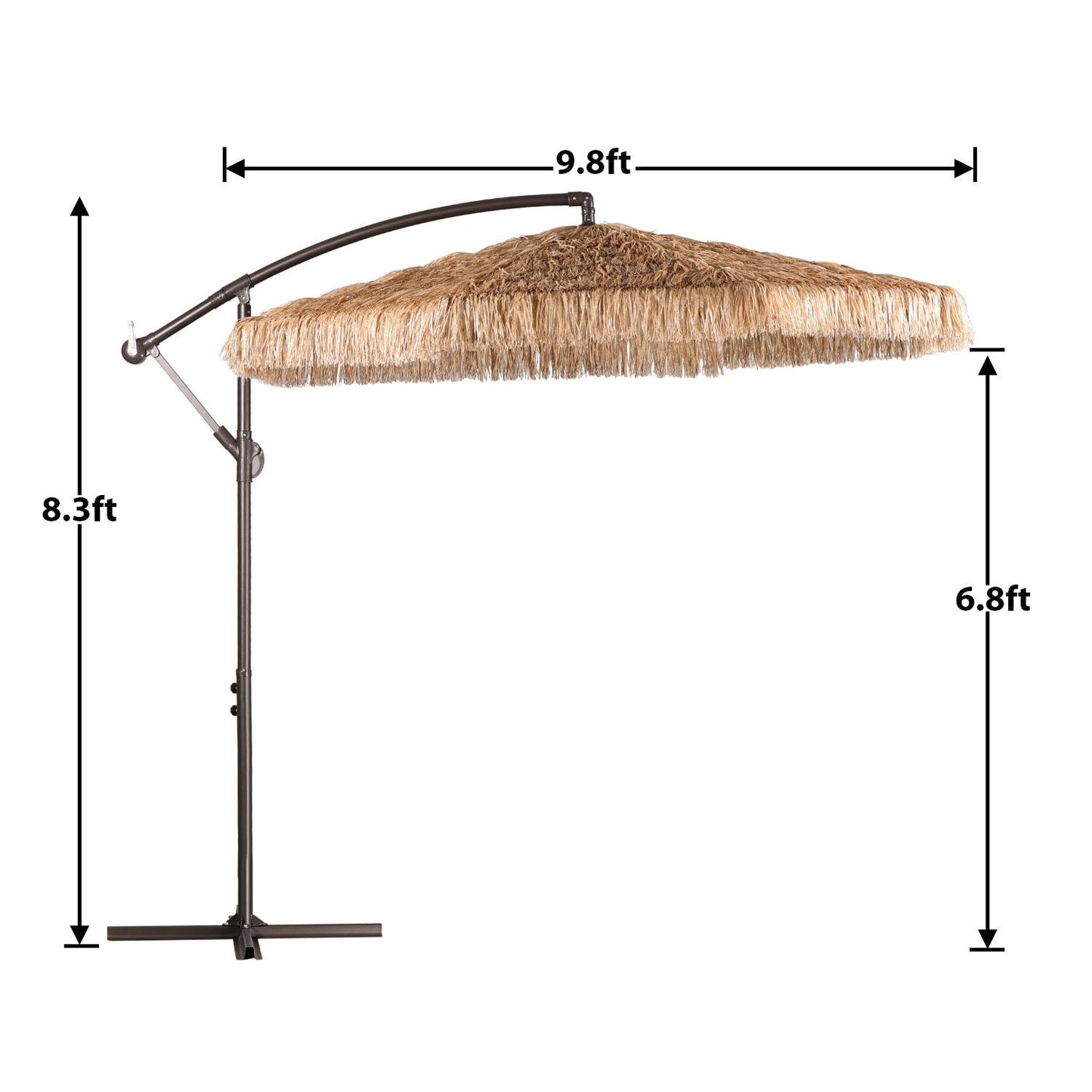 Grand Patio Thatched Tiki Umbrella (No Base)