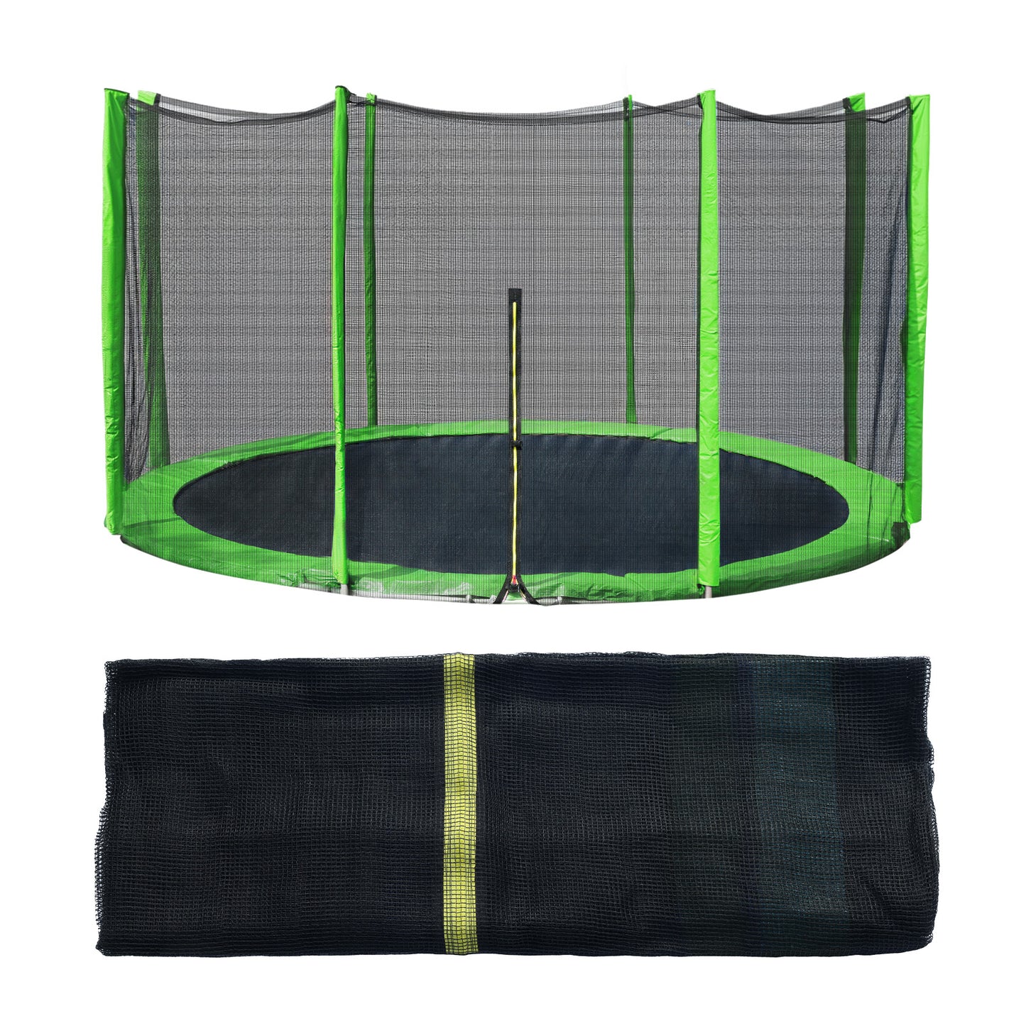 Trampoline Replacement Net for Round Frame Trampolines, Safety Enclosure Net