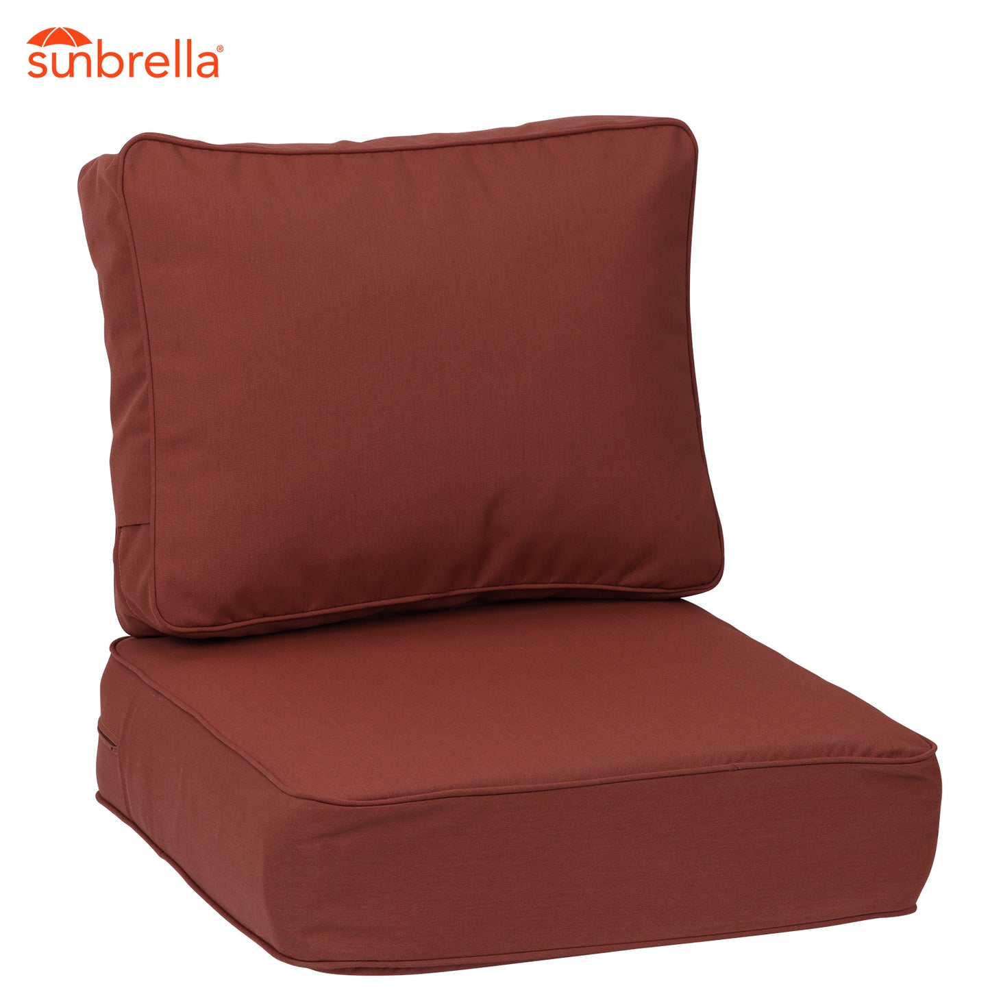 Premium Sunbrella Fabric Outdoor Patio Chair Cushions Set, Canvas Henna Aoodor