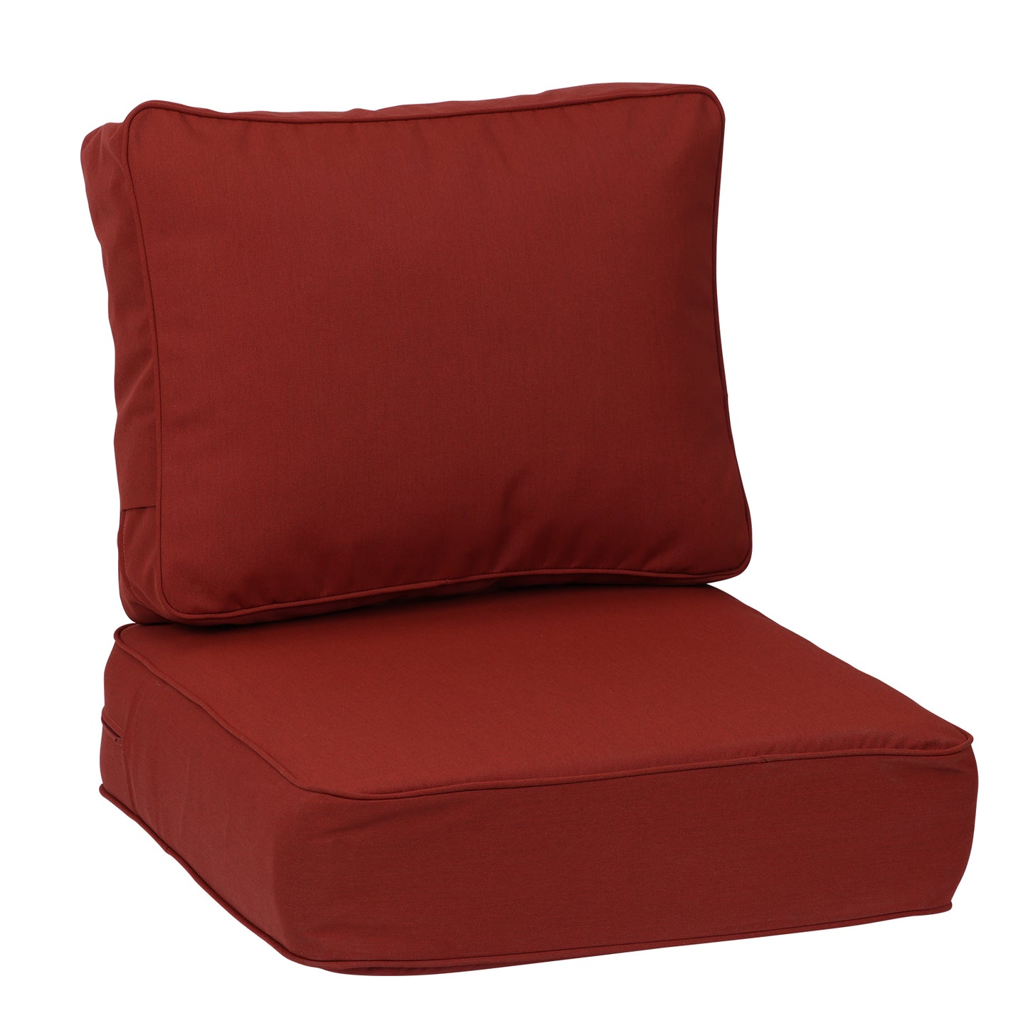 Aoodor Premium Sunbrella Outdoor Patio Chair Cushions Set, Red