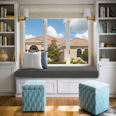 46x18x3 inch Patio Bench Cushion - Charcoal