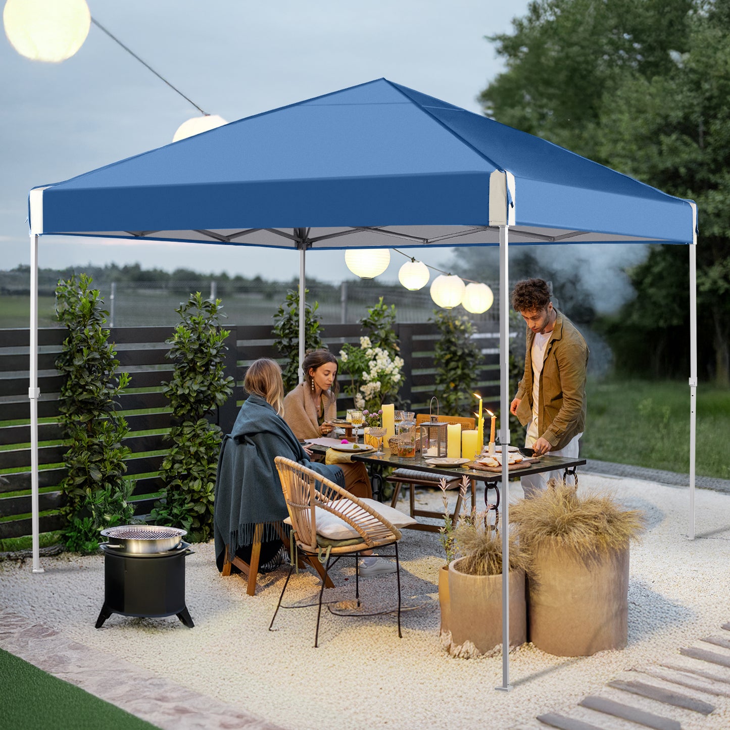 10x10/12x12 ft. Pop Up Canopy Tent with Roller Bag