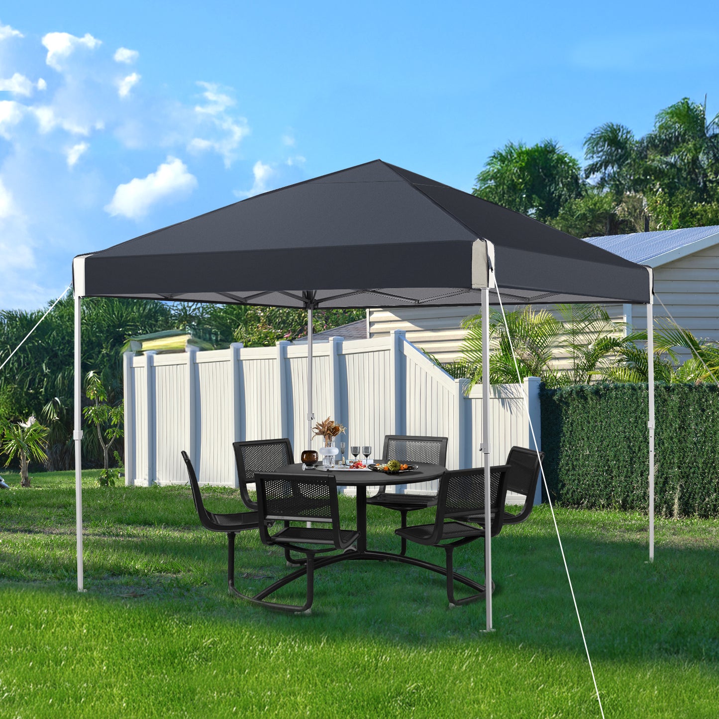 10x10/12x12 ft. Pop Up Canopy Tent with Roller Bag