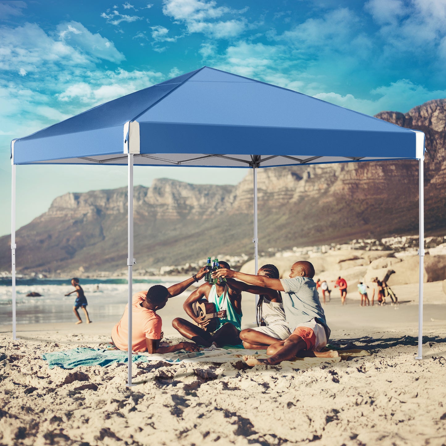 10x10/12x12 ft. Pop Up Canopy Tent with Roller Bag