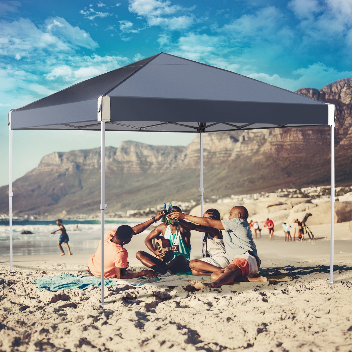 10x10/12x12 ft. Pop Up Canopy Tent with Roller Bag