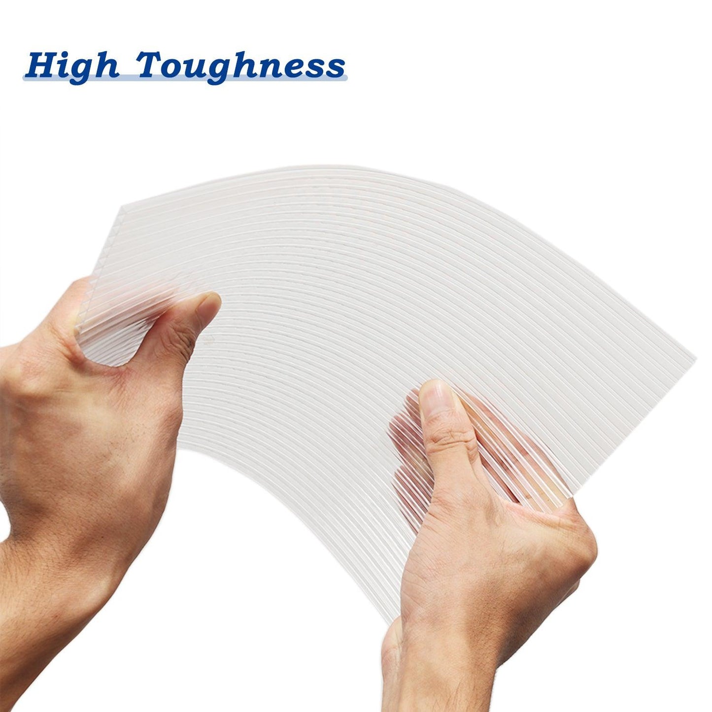 6 Pcs Polycarbonate Greenhouse Panels, Waterproof UV Protected Reinforced Sheets