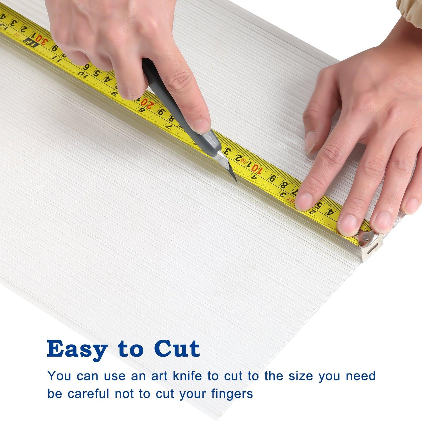 6 Pcs Polycarbonate Greenhouse Panels, Waterproof UV Protected Reinforced Sheets Aoodor