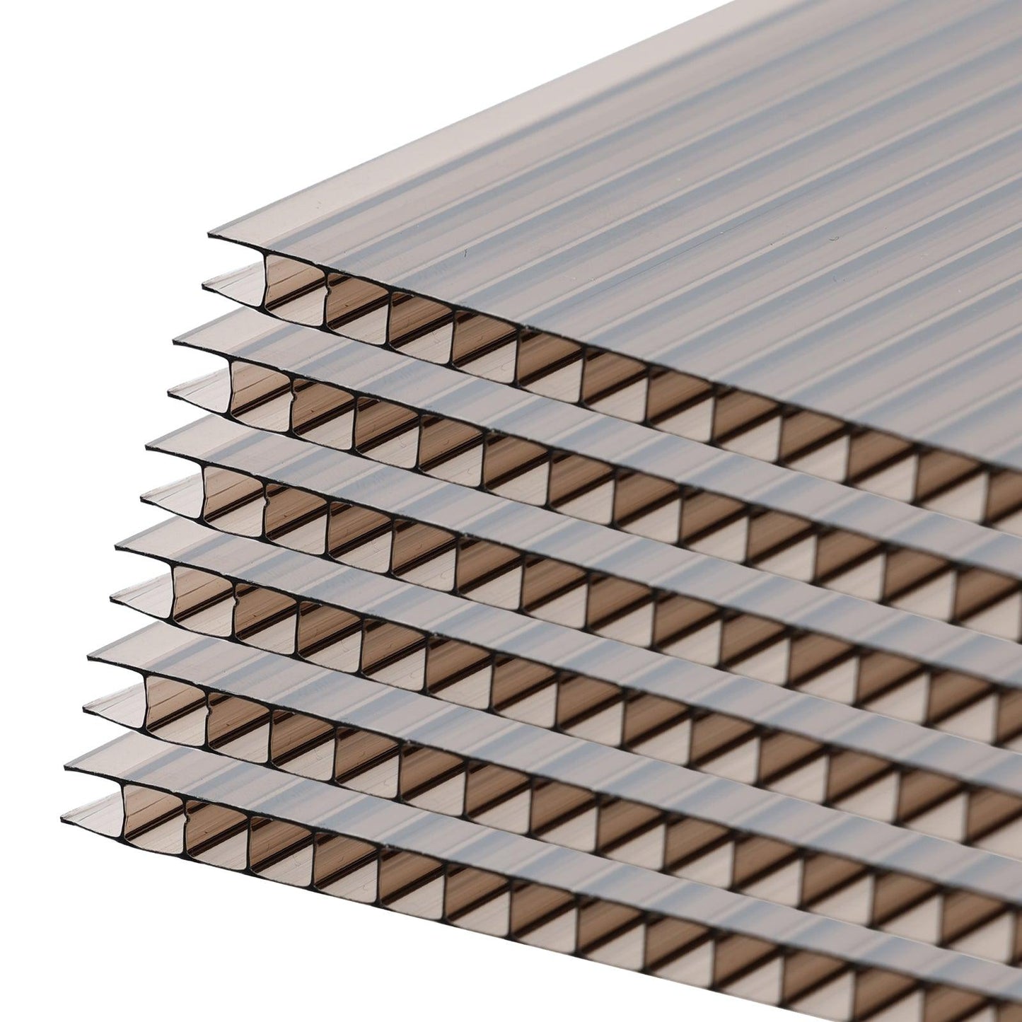 6 Pcs Polycarbonate Greenhouse Panels, Waterproof UV Protected Reinforced Sheets Aoodor