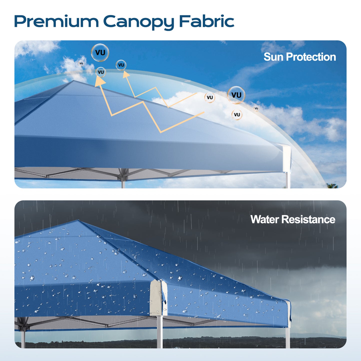 10x10/12x12 ft. Pop Up Canopy Tent with Roller Bag