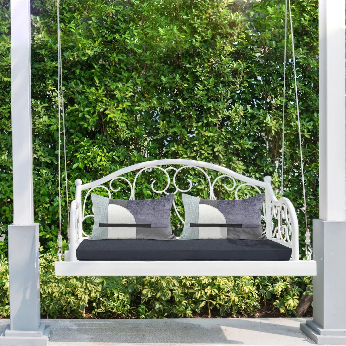 46x18x3 inch Patio Bench Cushion - Charcoal