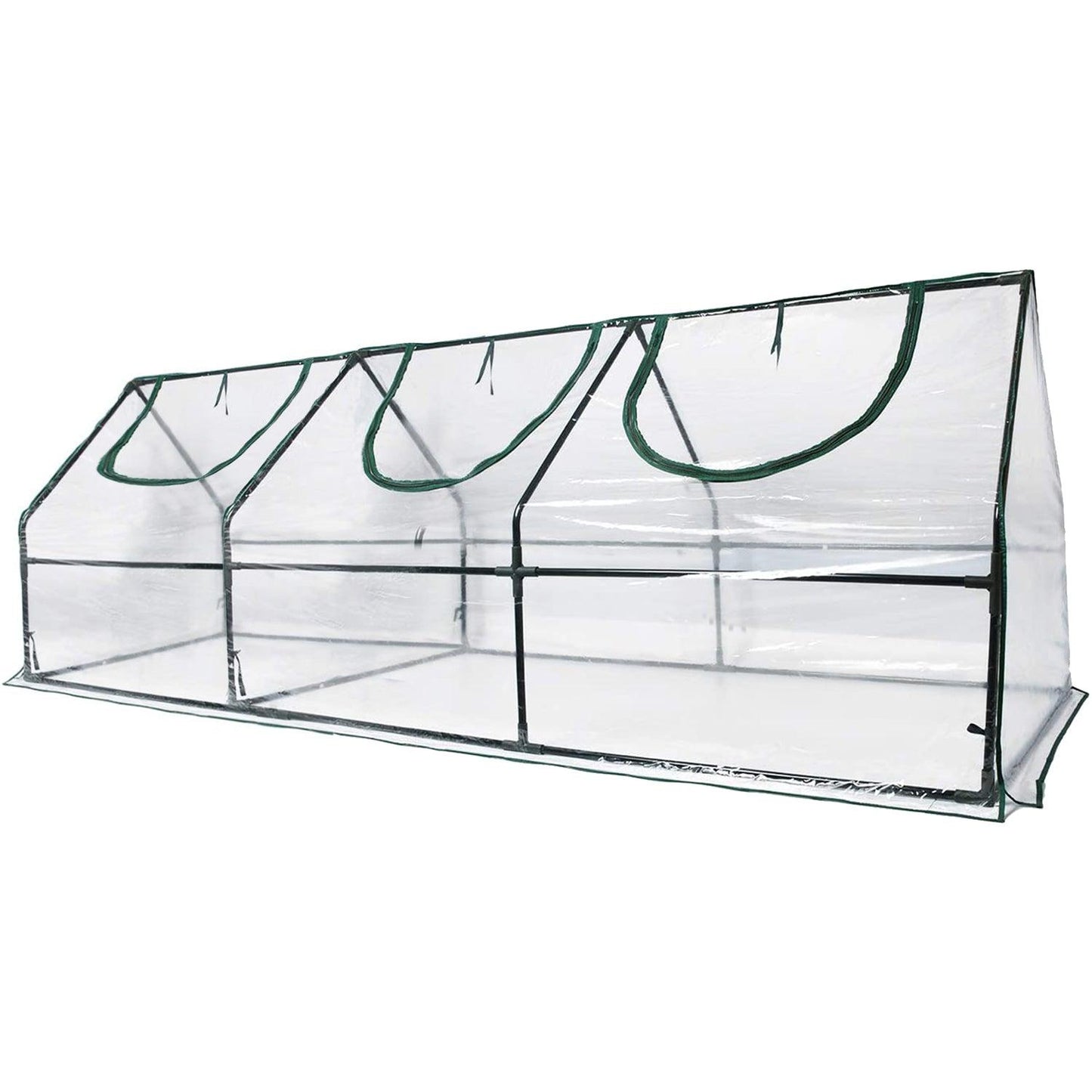 9 ft. x 3 ft. x 3 ft. Mini Greenhouse with 3 Zipper Doors, Water Resistant UV Protected Aoodor