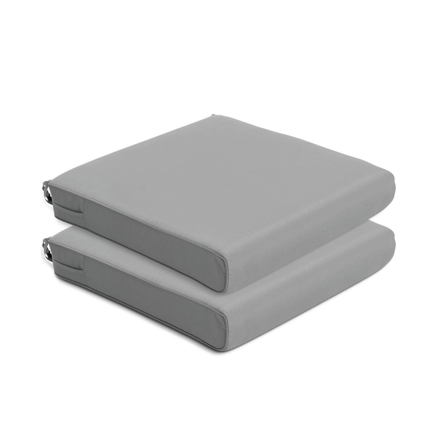 Outdoor Chair Cushion , Removable Cover with Hidden Zipper, Adaptable Secure Ties - Gray Aoodor