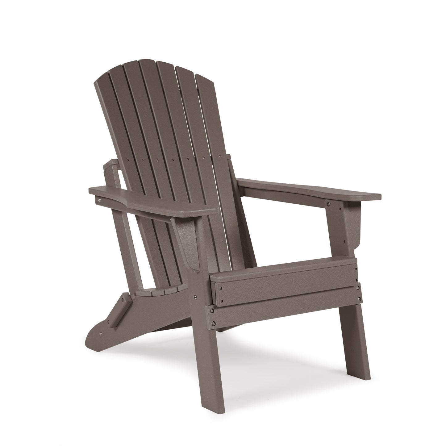 Aoodor Folding Adirondack Chair Drak Brown