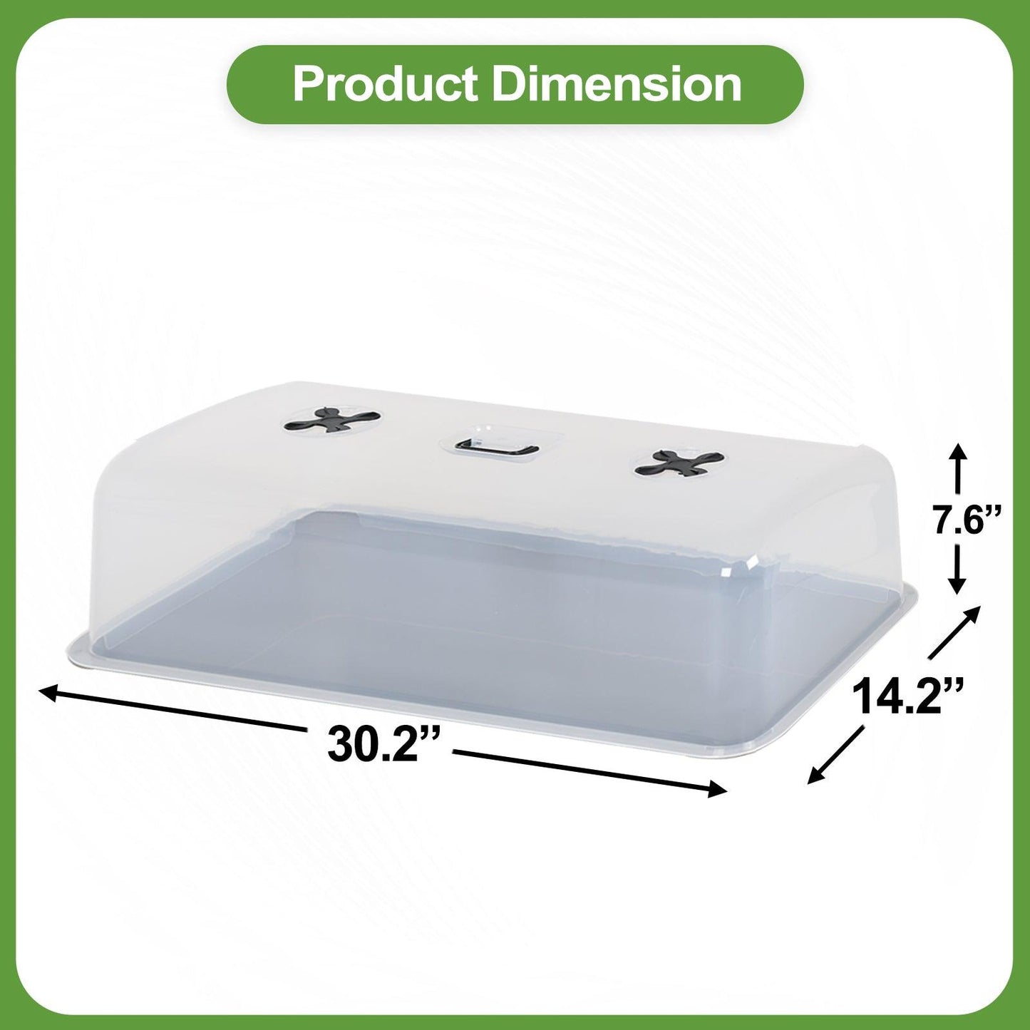 Elevated Raised Planter Box with Legs, Storage Space, Water Level Indicator - Set of 3 Aoodor Lid only