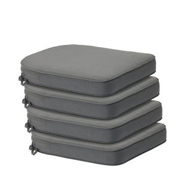 Outdoor Chair Cushion Soft and Fade-resistant Polyester Gray Aoodor