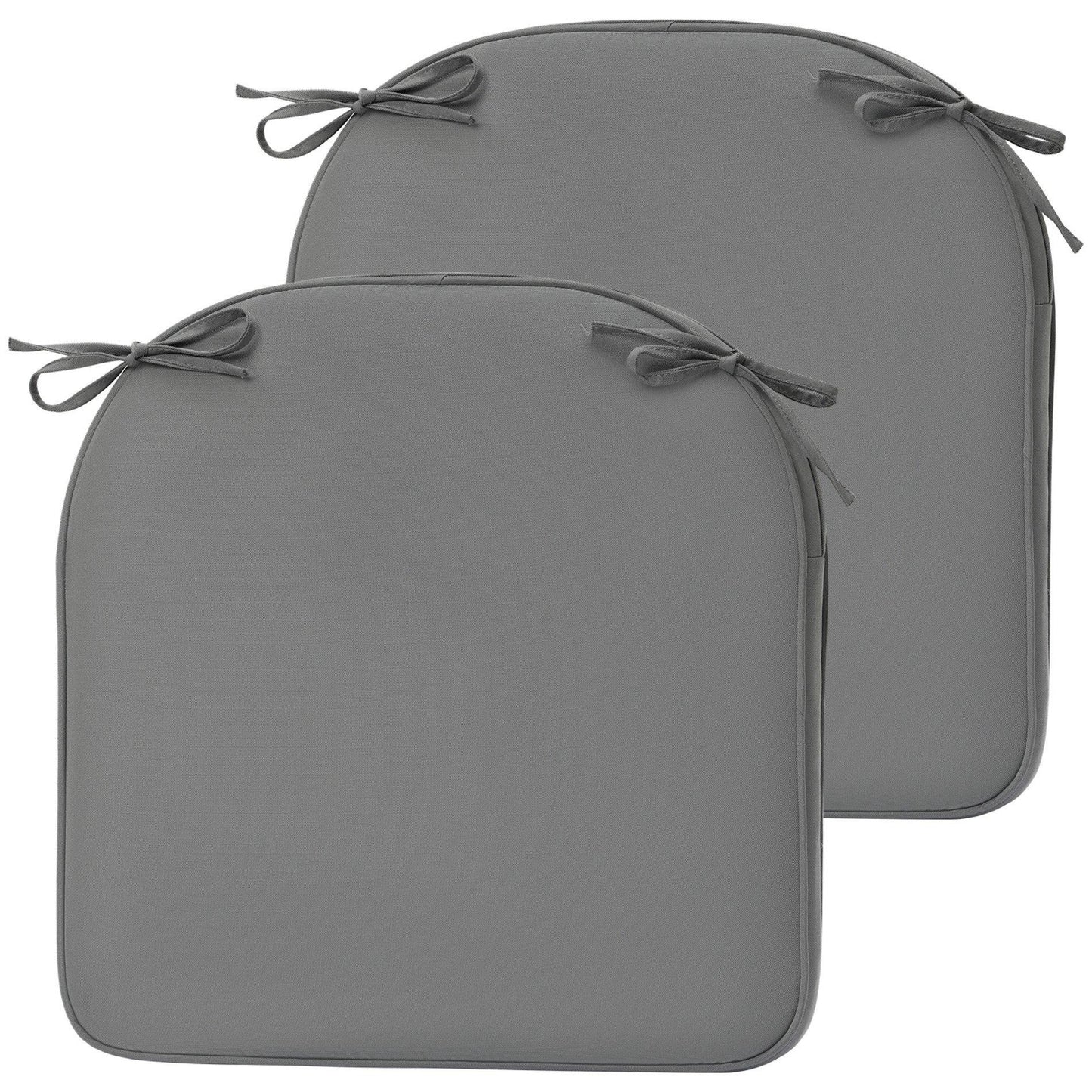 Outdoor Chair Cushion Soft and Fade-resistant Polyester Gray Aoodor