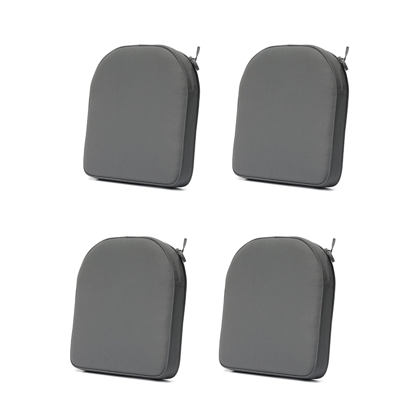 Outdoor Chair Cushion Soft and Fade-resistant Polyester Gray Aoodor