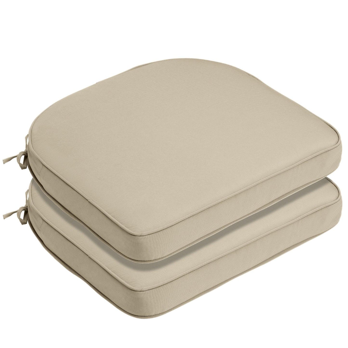 Outdoor Chair Cushion Soft and Fade-resistant Polyester Khaki Aoodor