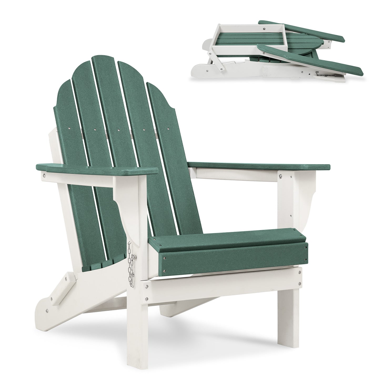 32(L)x22(W)x37(H) inch Folding Adirondack Chair Aoodor