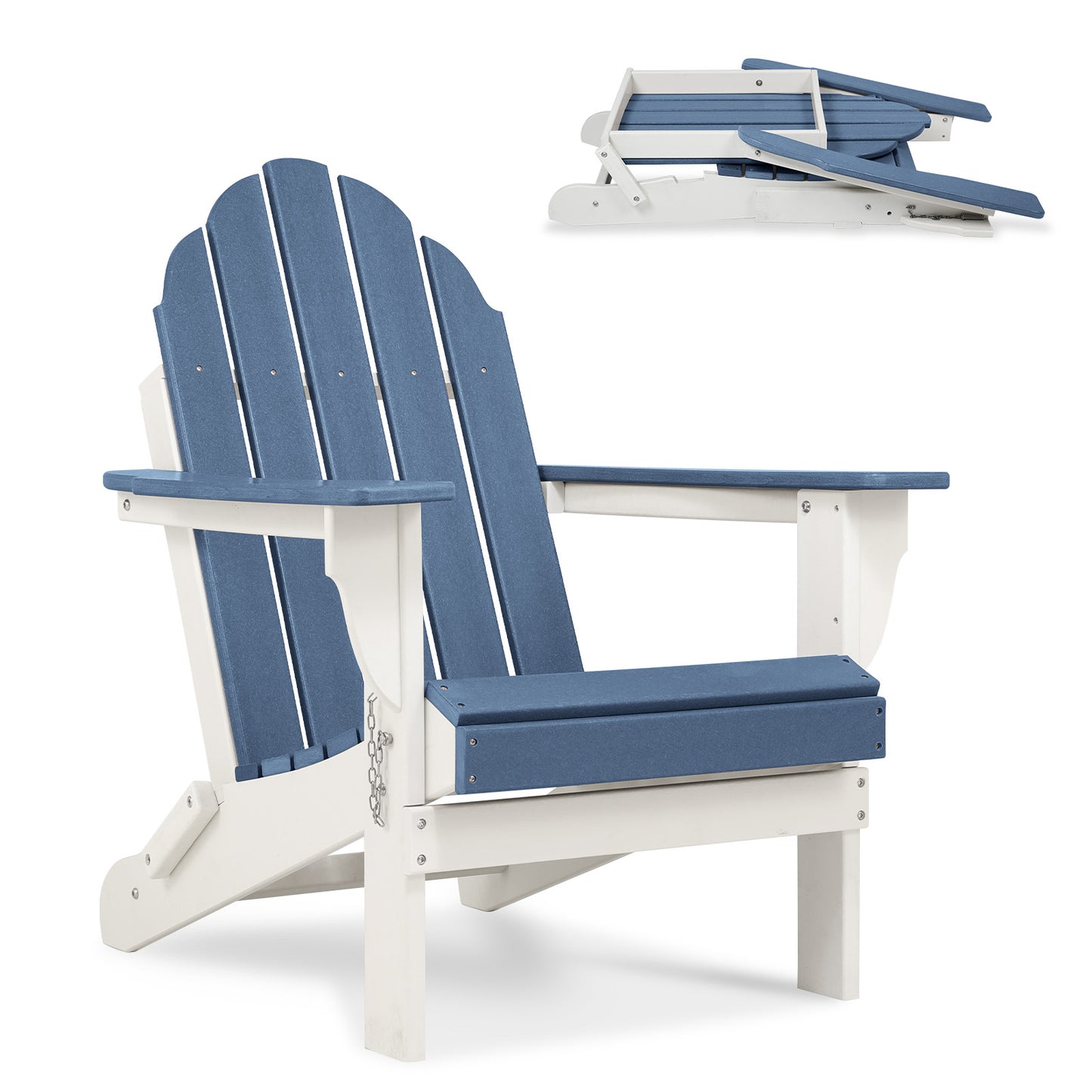 32(L)x22(W)x37(H) inch Folding Adirondack Chair Aoodor
