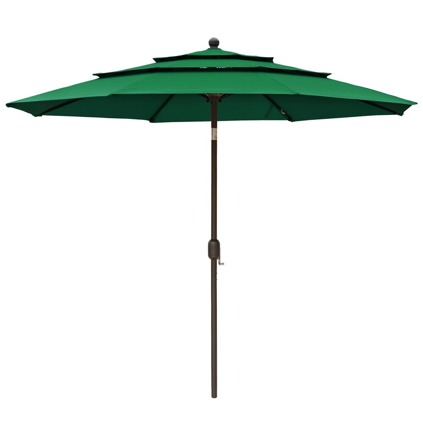 3 Tier 10ft. Patio Umbrella - Market Umbrella with Crank (No Base) Patio Umbrella Aoodor Green