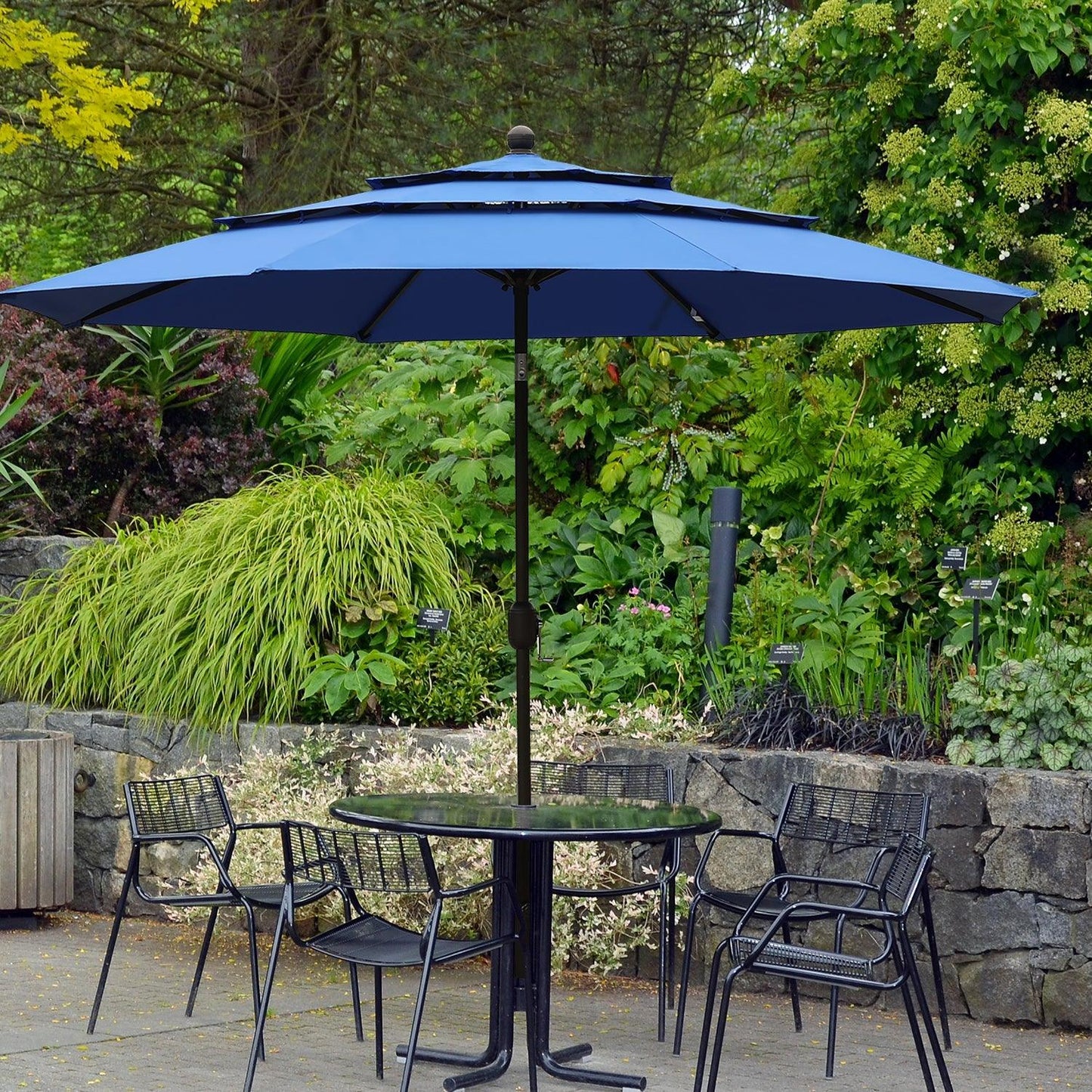 3 Tier 10ft. Patio Umbrella - Market Umbrella with Crank (No Base) Patio Umbrella Aoodor