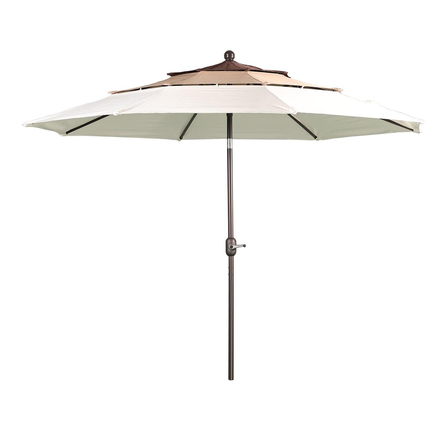 3 Tier 10ft. Patio Umbrella - Market Umbrella with Crank (No Base) Patio Umbrella Aoodor