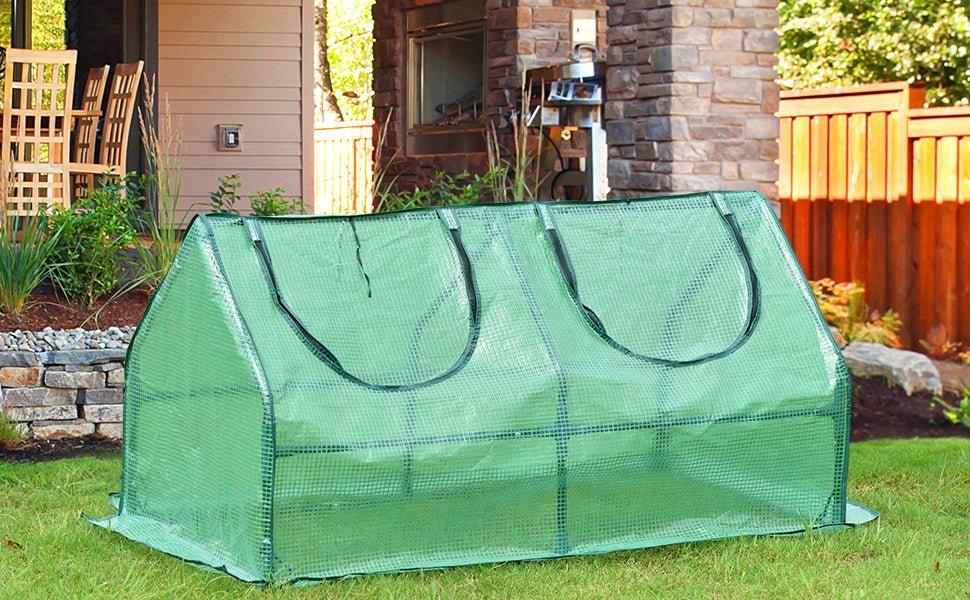 4 ft. x 2 ft. x 2 ft. Mini Greenhouse with Zipper Doors, Water Resistant & UV Protected Greenhouse Aoodor