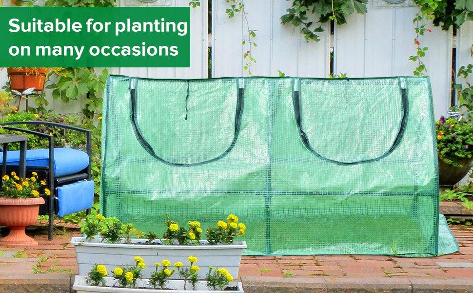4 ft. x 2 ft. x 2 ft. Mini Greenhouse with Zipper Doors, Water Resistant & UV Protected Greenhouse Aoodor