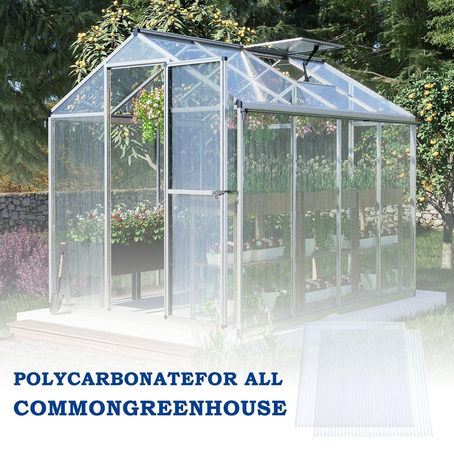 6 Pieces Polycarbonate Clear Sheets for Greenhouse Greenhouse Aoodor LLC