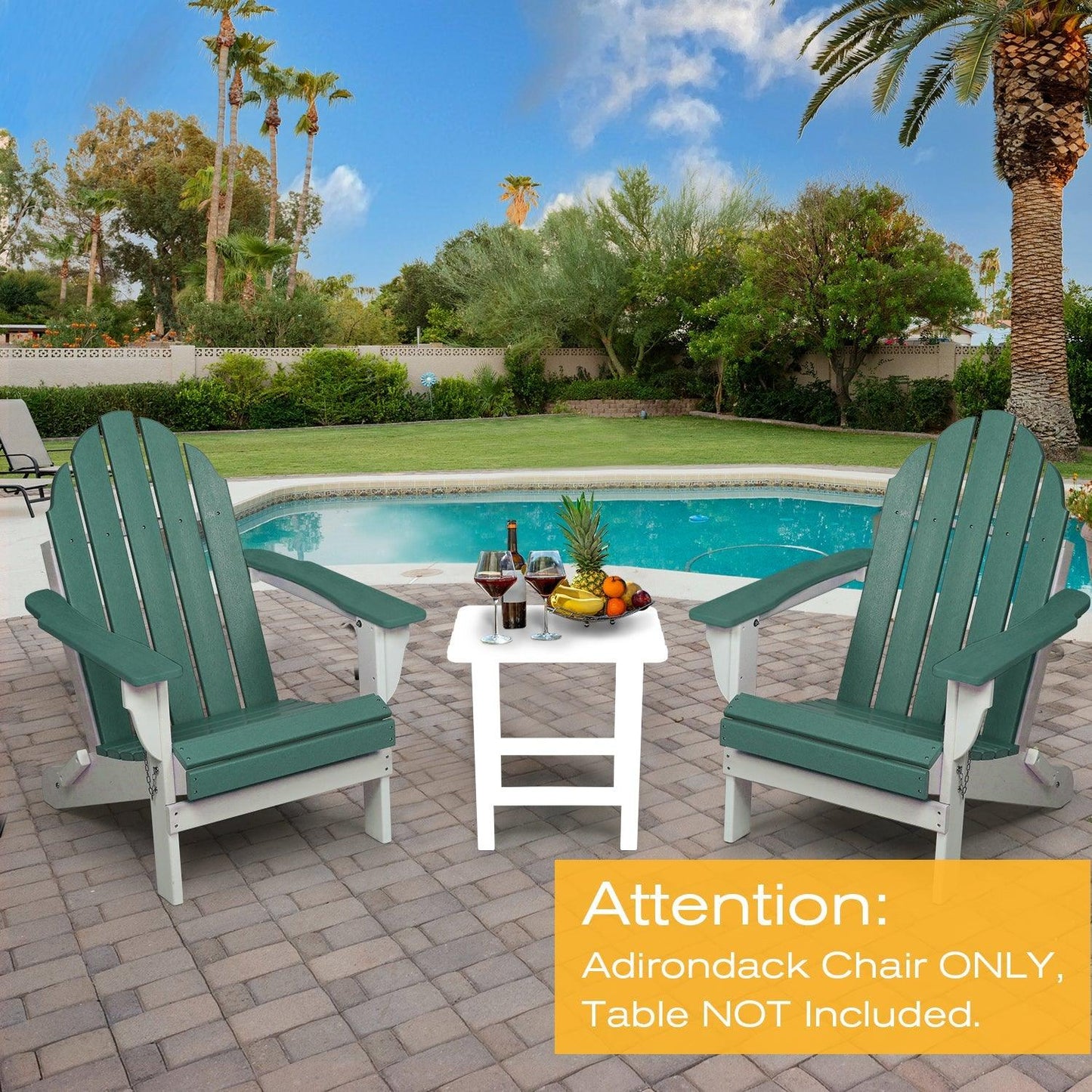 Folding Adirondack Chair 31.5'' (L) x 28.74'' (W) x 37'' (H) Furniture Aoodor