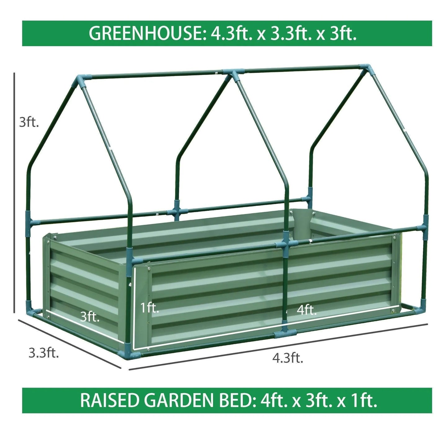 Greenhouse With Raised Garden Beds Greenhouse Aoodor