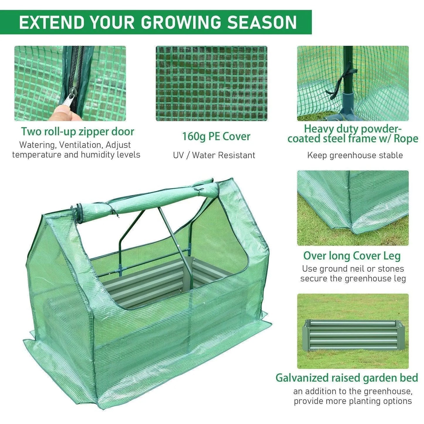 Greenhouse With Raised Garden Beds Greenhouse Aoodor