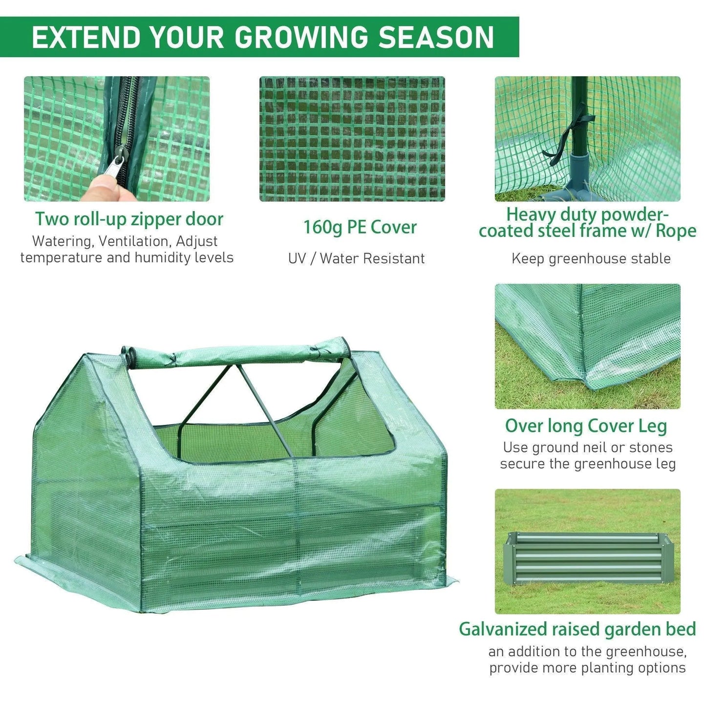 Greenhouse With Raised Garden Beds Greenhouse Aoodor