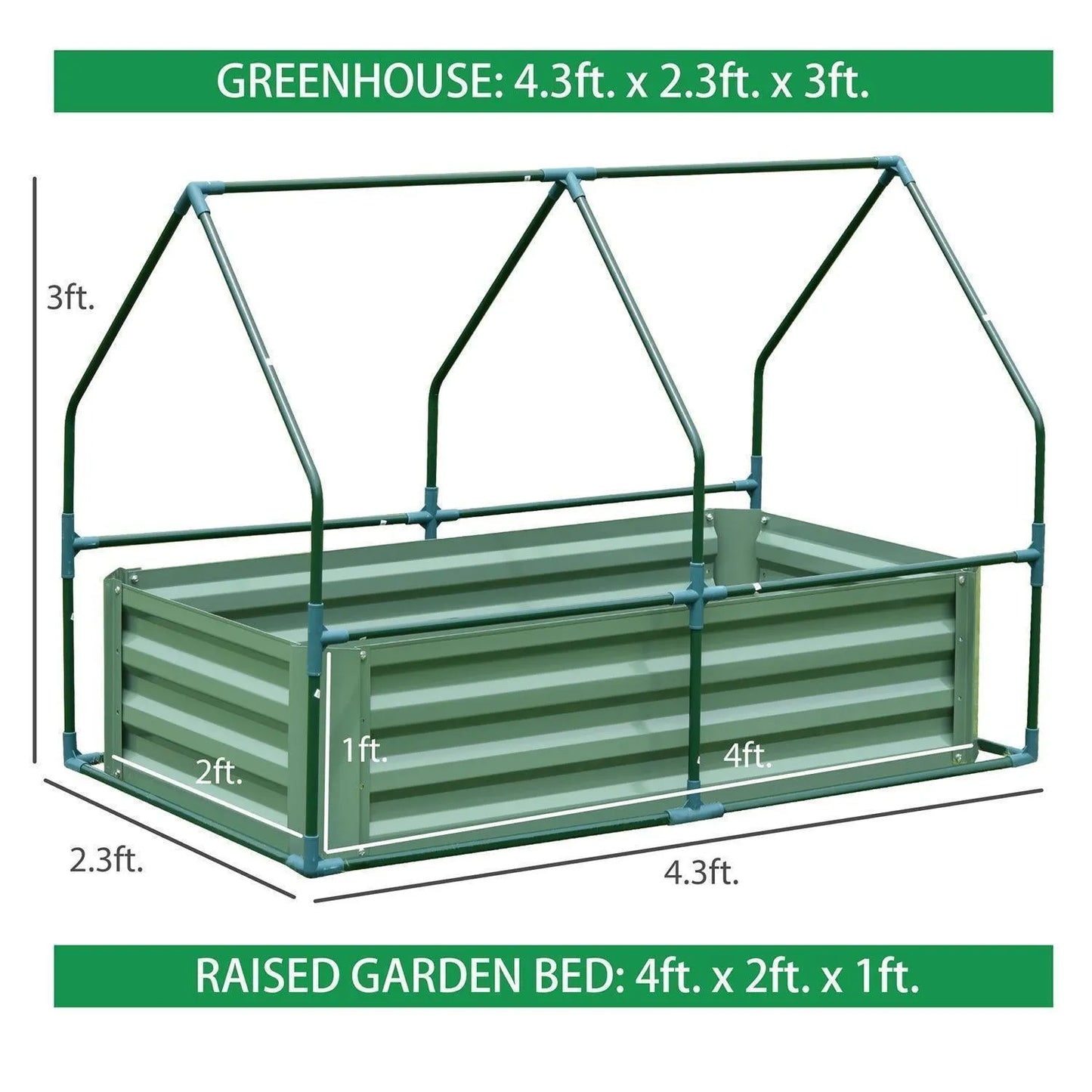 Greenhouse With Raised Garden Beds Greenhouse Aoodor