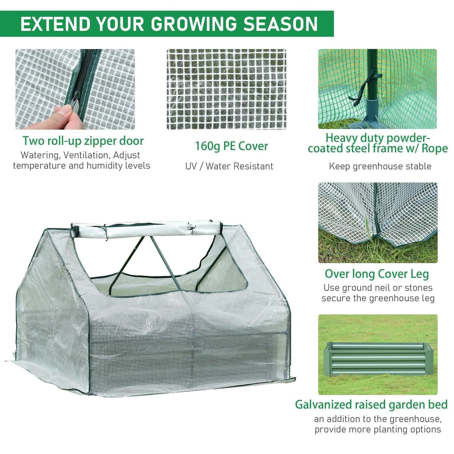 Greenhouse With Raised Garden Beds Greenhouse Aoodor