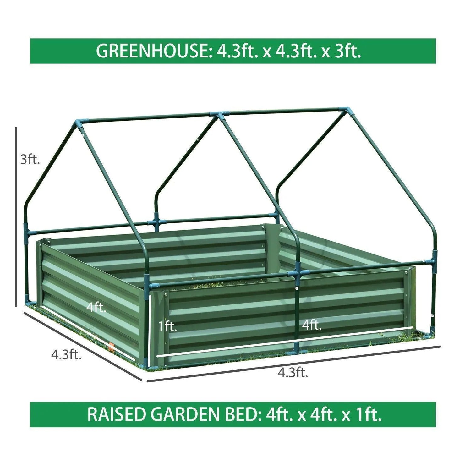 Greenhouse With Raised Garden Beds Greenhouse Aoodor