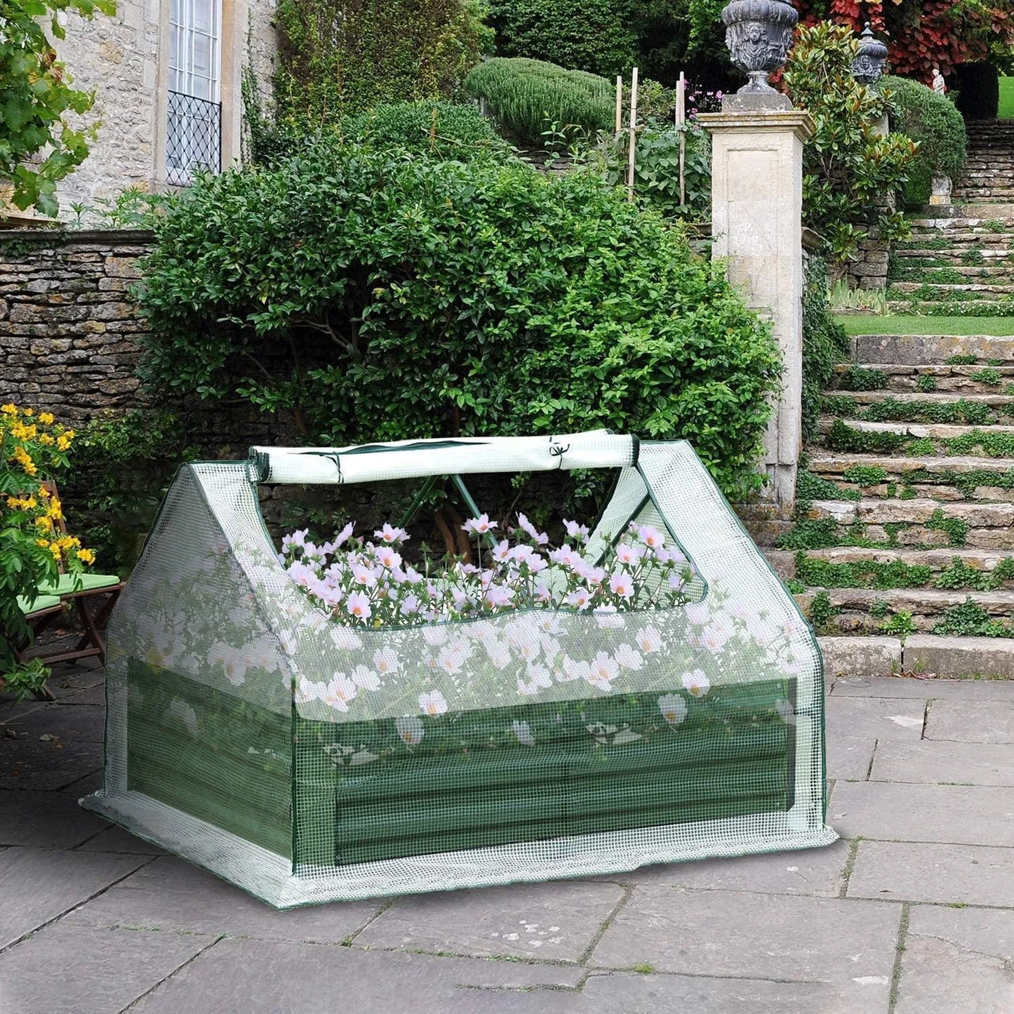Greenhouse With Raised Garden Beds Greenhouse Aoodor