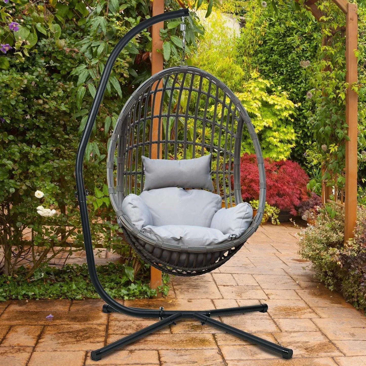 Hammock Steel Stand Only C-Stand - 300 Pound Capacity Aoodor LLC