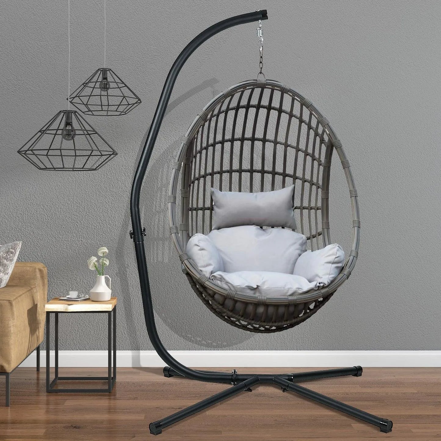 Hammock Steel Stand Only C-Stand - 300 Pound Capacity Aoodor LLC