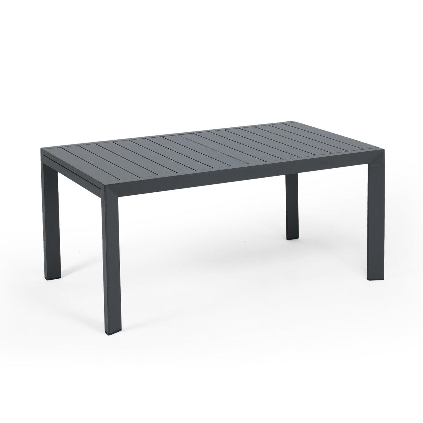 Outdoor 6-10 Person Aluminum Patio Extendable Dining Table - Modern Rectangular Table for Patio, Deck, Garden, Courtyard (Table Only) Furniture Aoodor LLC