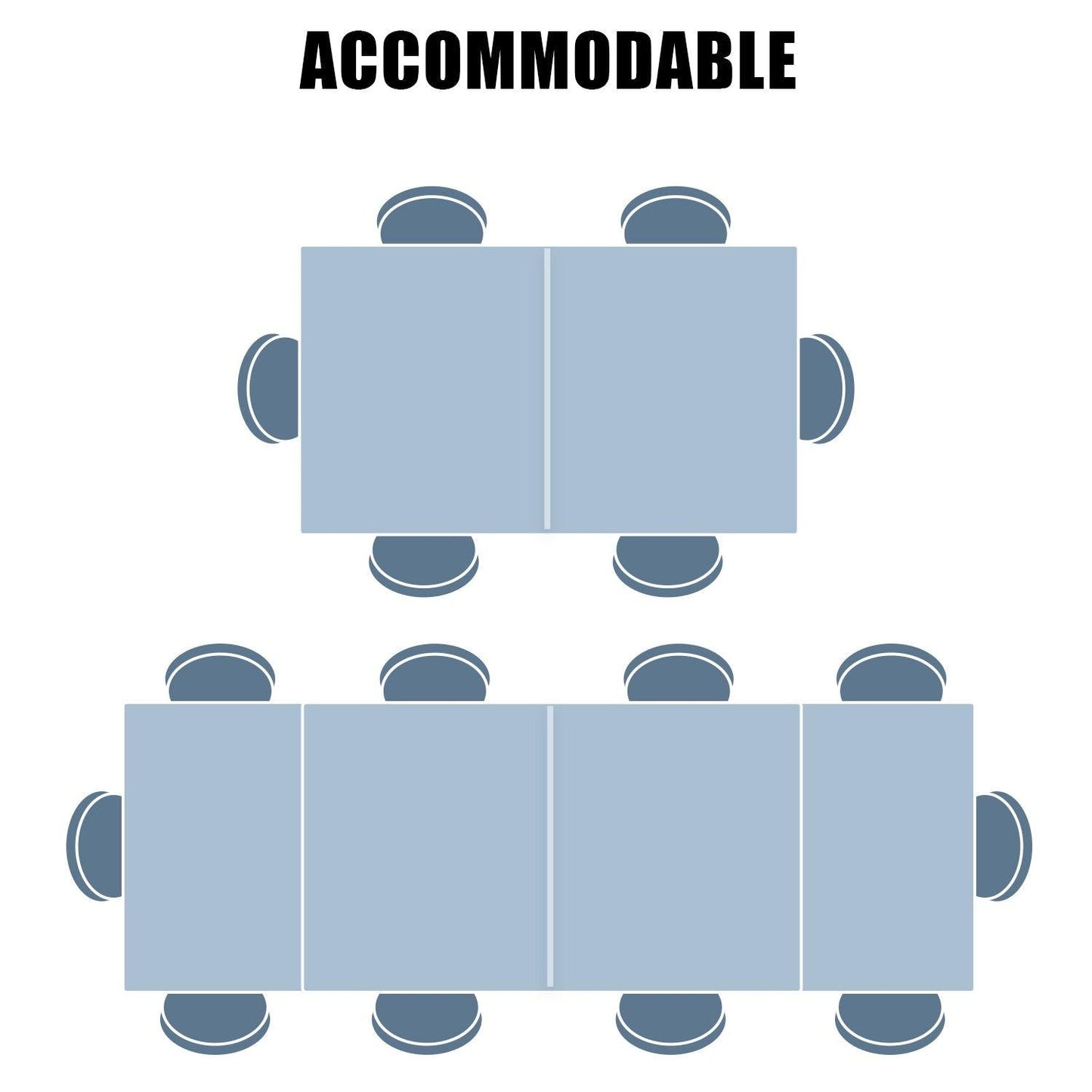 Outdoor 6-10 Person Aluminum Patio Extendable Dining Table - Modern Rectangular Table for Patio, Deck, Garden, Courtyard (Table Only) Furniture Aoodor LLC