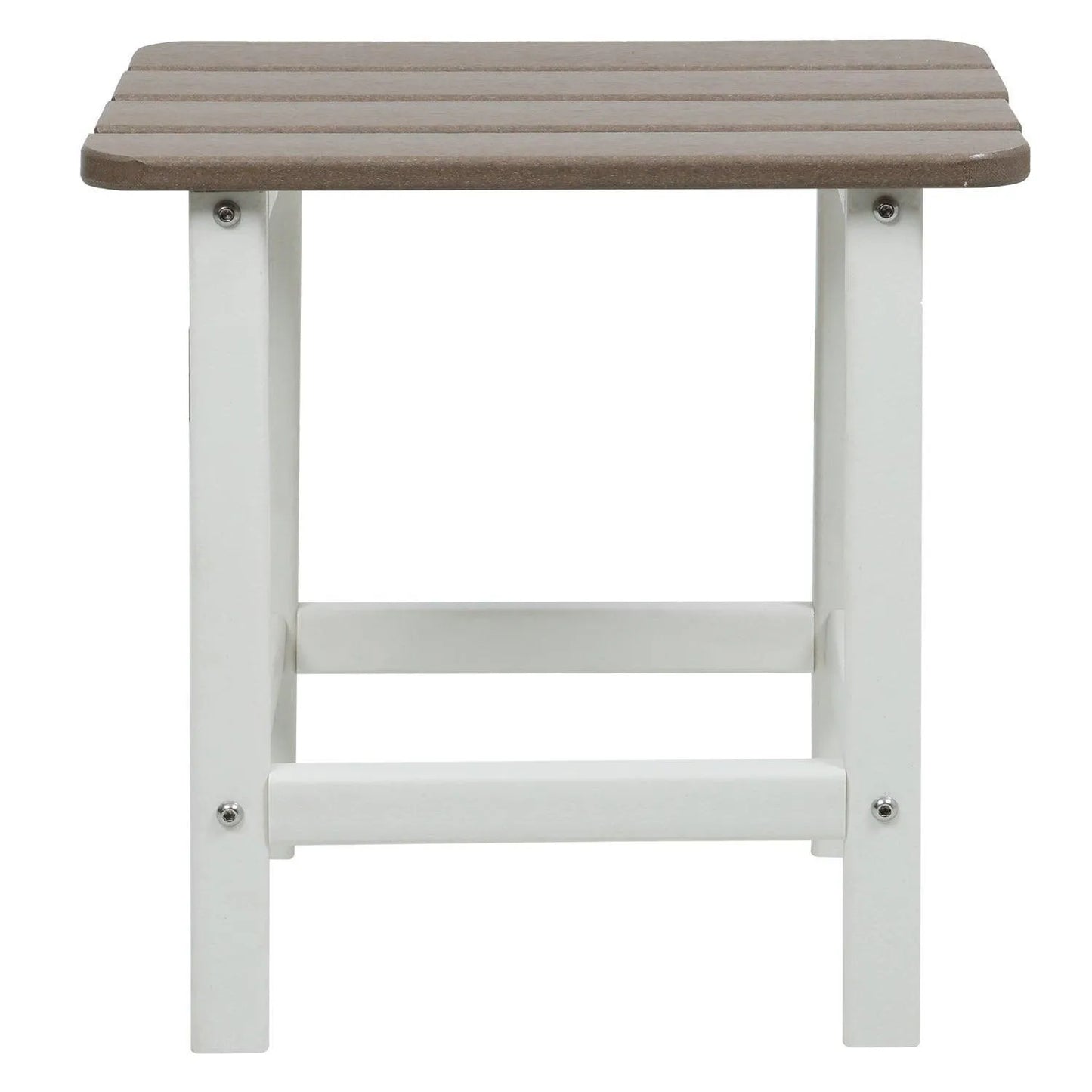 Outdoor Side Table, Square Adirondack Patio End Table for Patio, Pool, Porch Furniture Aoodor
