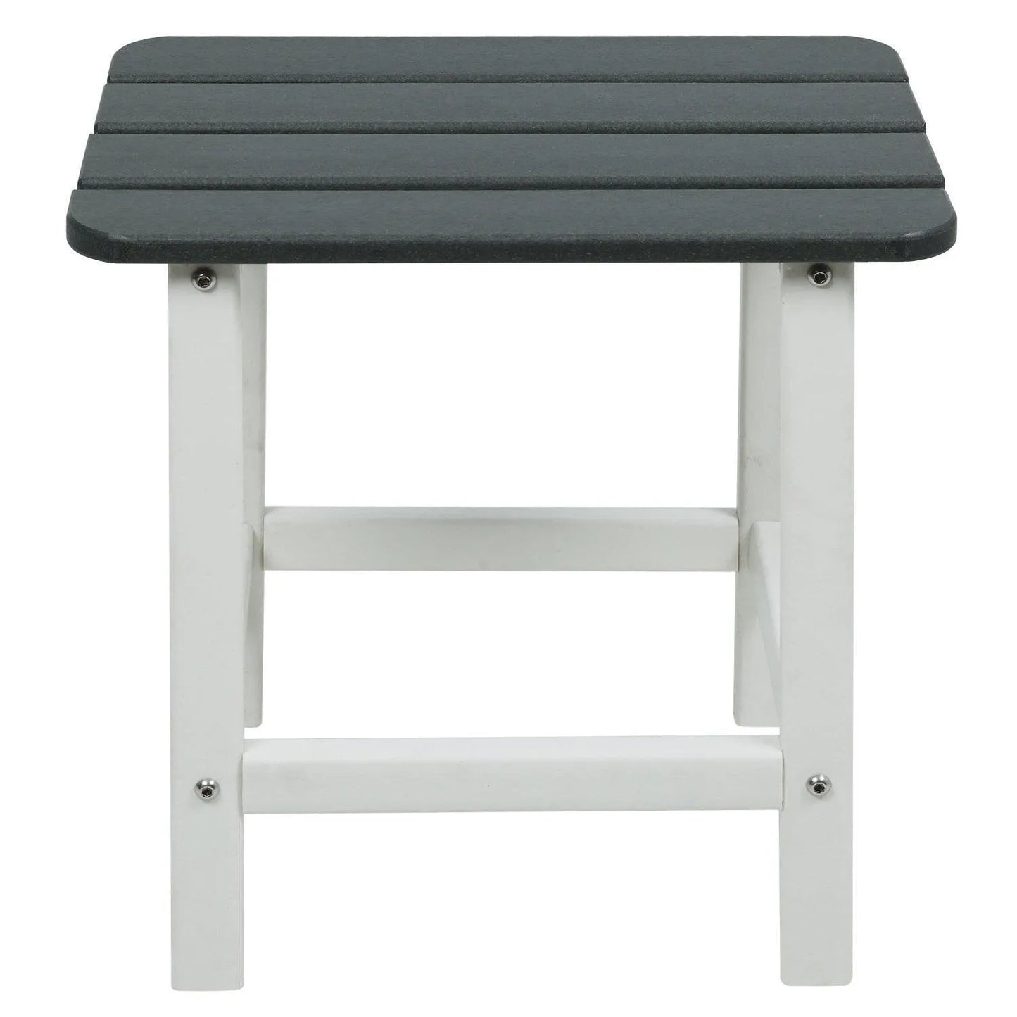 Outdoor Side Table, Square Adirondack Patio End Table for Patio, Pool, Porch Furniture Aoodor