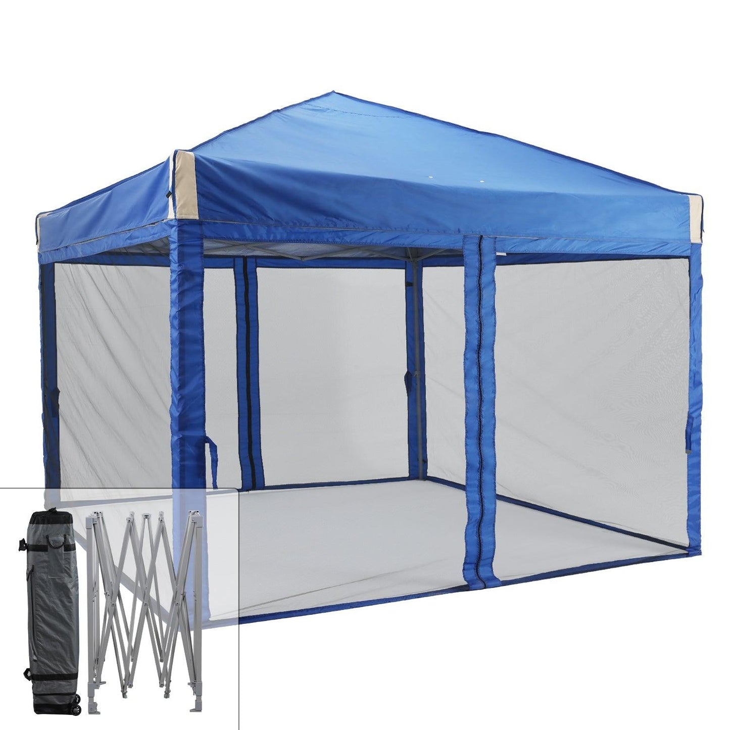 Pop Up Canopy Tent with Removable Mesh Sidewalls Gazebo part Aoodor LLC