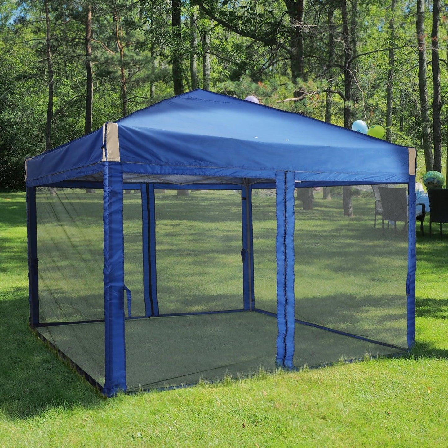 Pop Up Canopy Tent with Removable Mesh Sidewalls Gazebo part Aoodor LLC